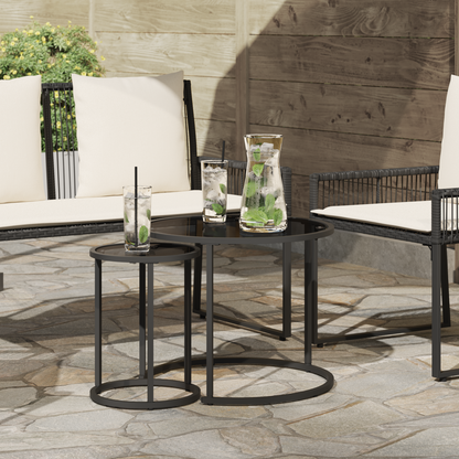 Coffee Table Set 2 pcs 55 x 55 x 45 cm steel