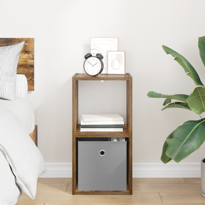 Bedside Table Smoked Oak 30.5 x 27 x 59.5 cm Engineered Wood