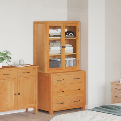 Storage Furniture Set with Drawer 2 pcs Brown 80 x 50 x 160 cm
