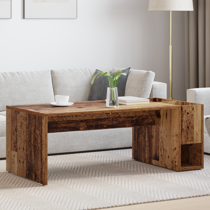 Coffee Table Old Wood 101.5 x 50 x 37 cm Engineered Wood