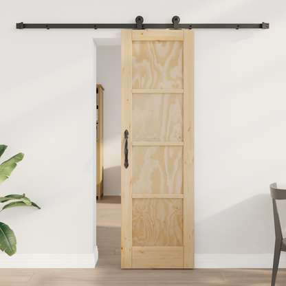 Sliding Door ORKDAL Natural 61 x 198.5 cm Solid Pine Wood