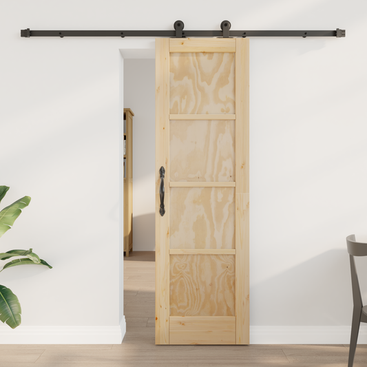 Sliding Door ORKDAL Natural 61 x 198.5 cm Solid Pine Wood