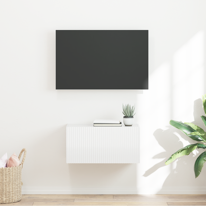 TV Wall Cabinet Gloss White 60 x 31 x 29.5 cm Engineered Wood