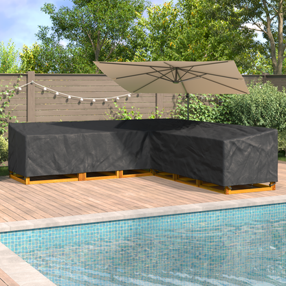 Furniture Cover Black 300 x 300 x 80 cm 210D Oxford Fbric