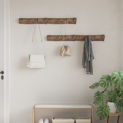Hanger Brown 50 x 8 x 12 cm Solid Reclaim Wood