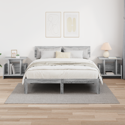 TV Stand 2 pcs Grey Sonoma 50 x 35 x 45 cm Engineered Wood