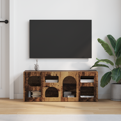 TV Cabinet ELST 100 x 35 x 40 cm Old Wood Engineered Wood