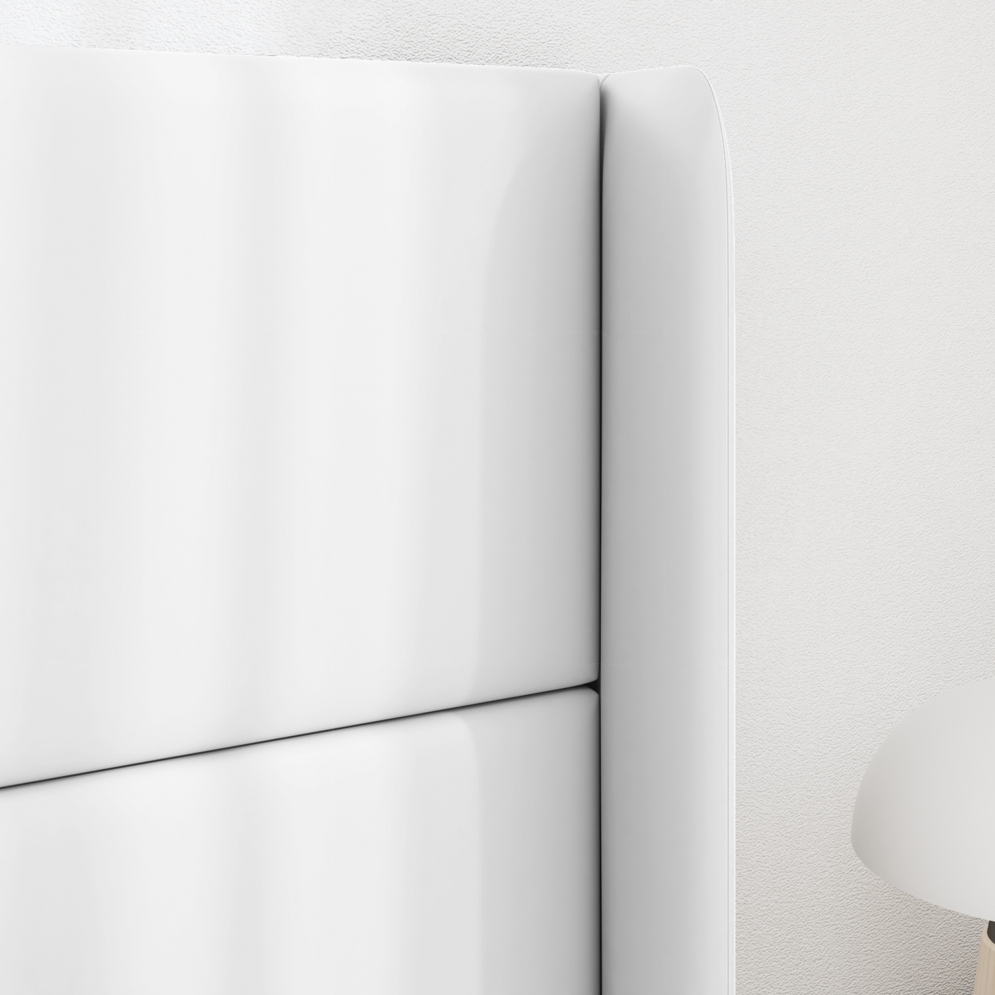 Headboard Ear White 80 x 16 x 4 cm PVC