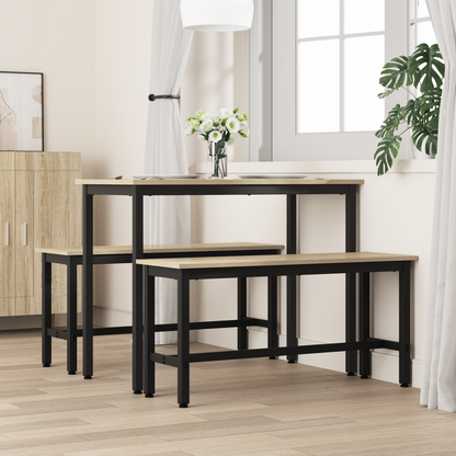 Dining Bench 2 pcs Sonoma Oak 100 x 32.5 x 48.5 cm