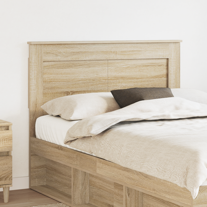 Headboard with Headboard Sonoma Oak 120 cm Engineered Wood