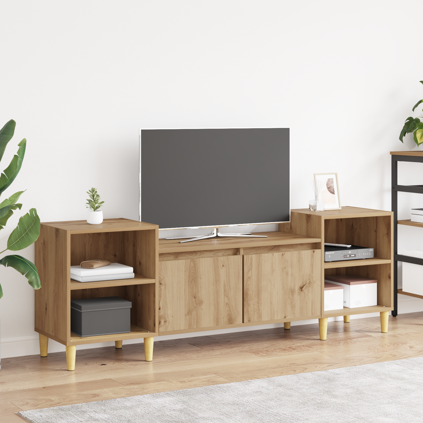 TV Cabinet Artisan Oak 160 x 35 x 55 cm Engineered Wood