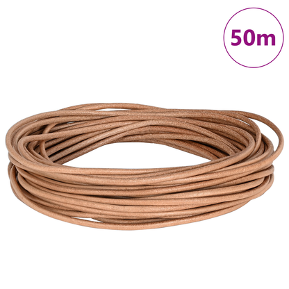 Leather Cord Brown Ø3 mm x 50 m Leather