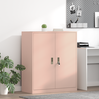 Storage Cabinet Pink 90 x 40 x 105 cm Steel