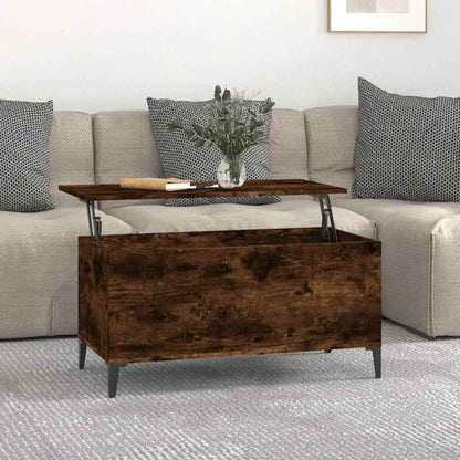 Coffee Table Smoked Oak 90x44,5x45 cm Engineered Wood