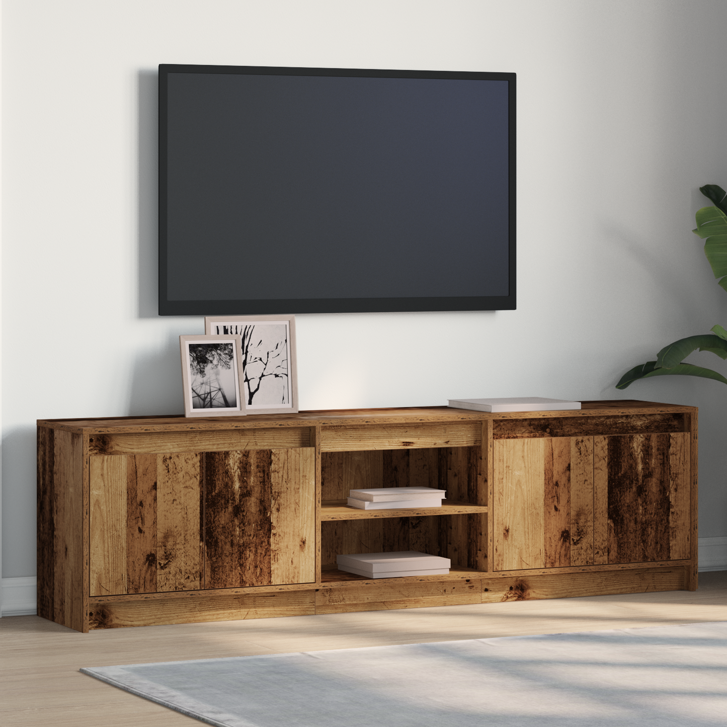 TV Units 2 pcs Brown 180 x 34 x 50 cm Engineered wood