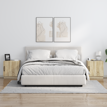 Bedside Table 2 pcs Sonoma Oak 43 x 34.5 x 47 cm