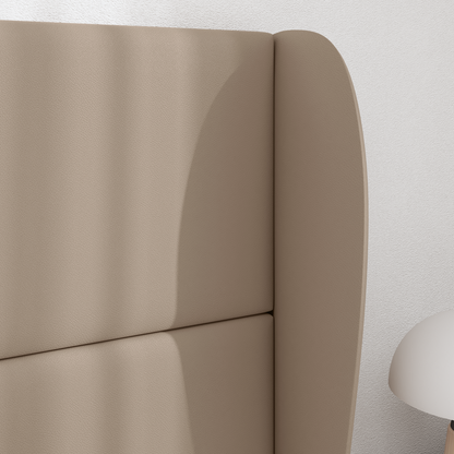 Headboard Ear Brown 80 x 23 x 6 cm PVC