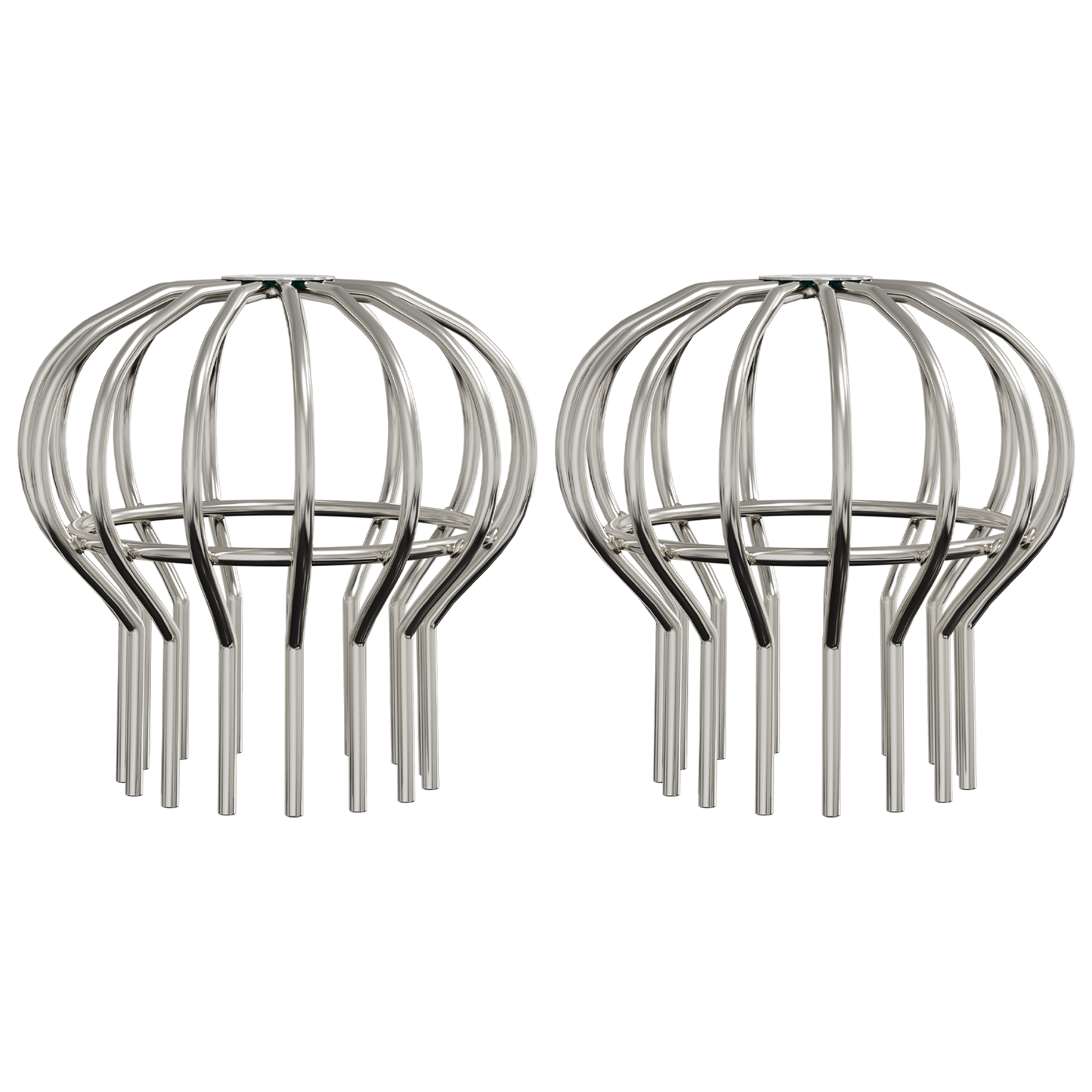 Gutter Leaf Guard 2 pcs Silver 110 mm Stainless Steel