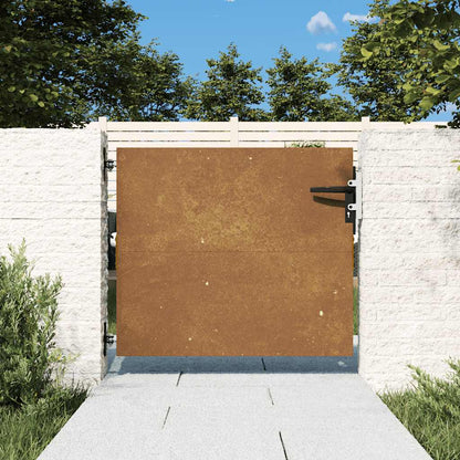 Garden Gate 85x125 cm Corten Steel Square Design