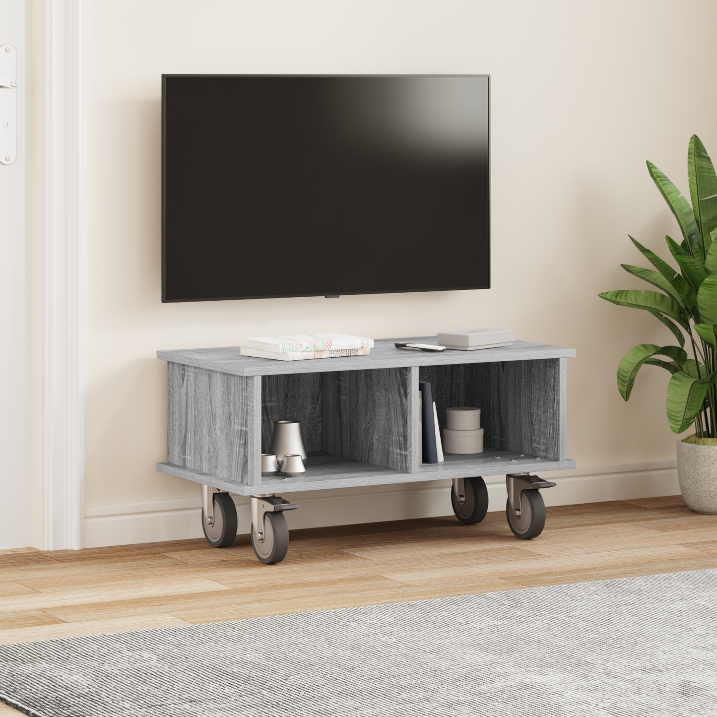 TV Stand Grey Sonoma 68.5 x 35 x 35 cm Engineered Wood