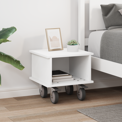 TV Stand White 37 x 35 x 35 cm Engineered Wood