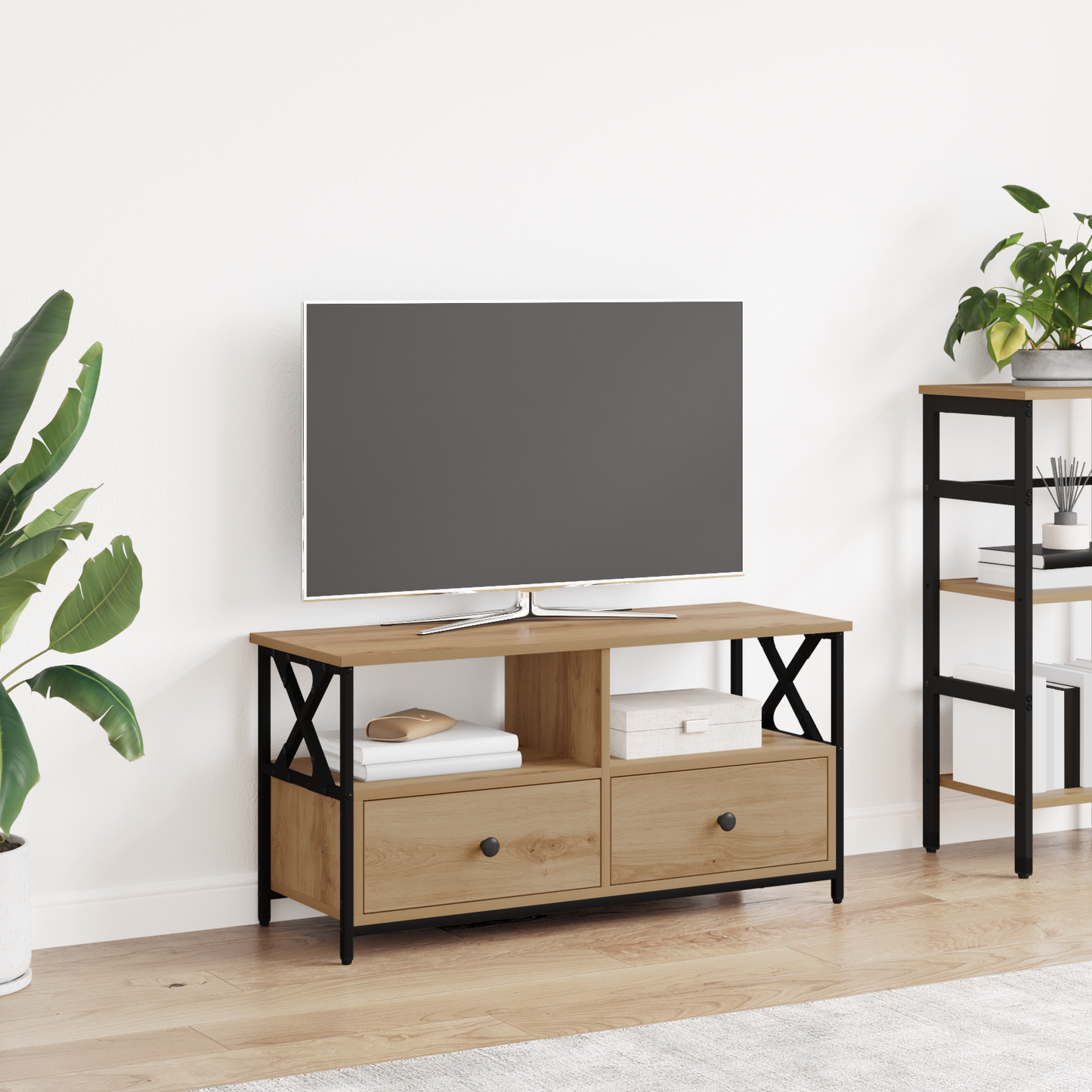 TV Cabinet with Drawer Artisan Oak 90 x 33 x 45 cm