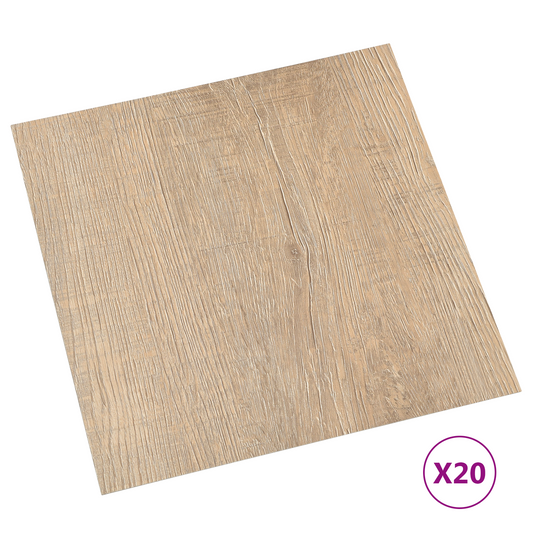 Self-adhesive Flooring Planks 30.5 x 30.5 cm 20 pcs PVC