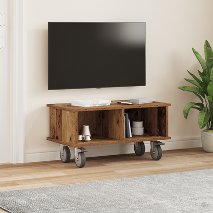 TV Stand Old Wood 68.5 x 35 x 35 cm Engineered Wood