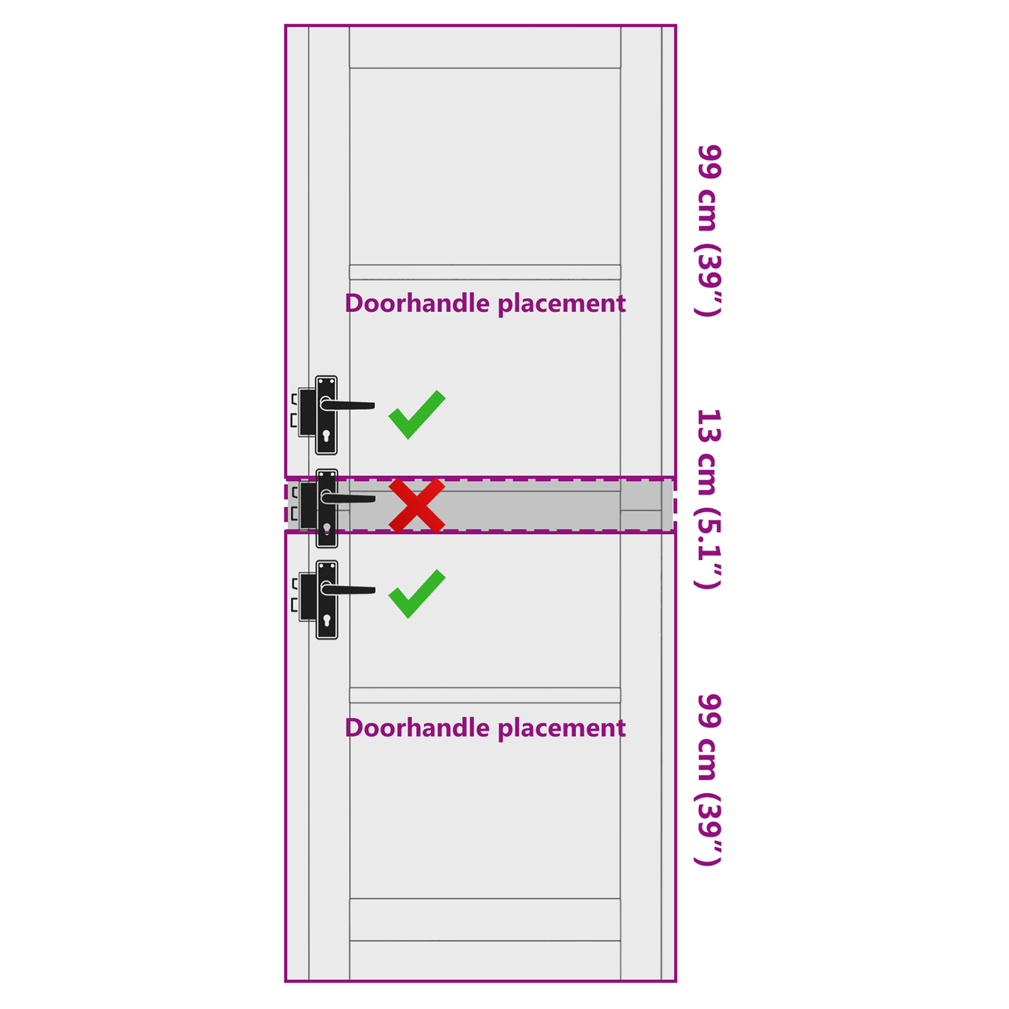 Interior Door White 78 x 211 cm Plywood