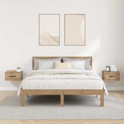 Bedside Cabinet with Drawer 2 pcs Artisan oak 35 x 35 x 20 cm