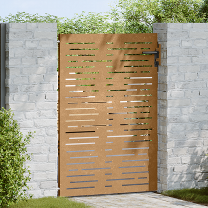 Garden Gate 85x150 cm Corten Steel Square Design