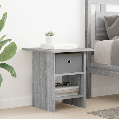 Bedside Table 2 pcs Grey Sonoma 41 x 40 x 45 cm Engineered Wood