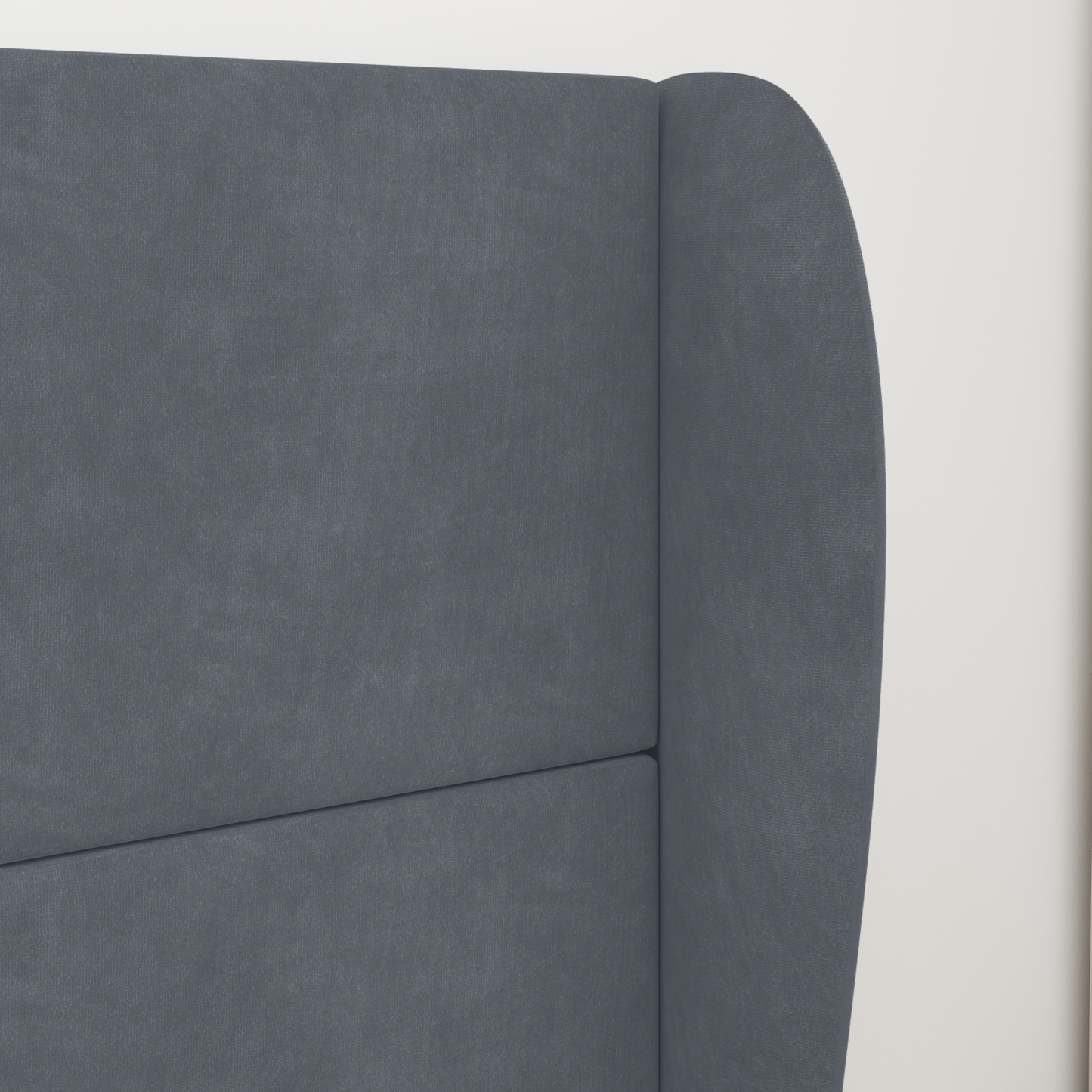 Headboard Ear Dim Grey 80 x 23 x 6 cm Velvet