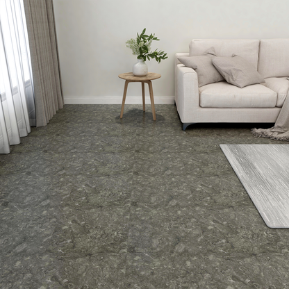 Flooring Planks 5.11 m² 55 pcs PVC Gray and White