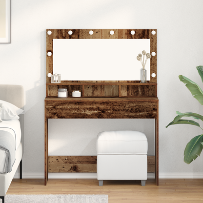 Dressing Table Old Wood 100 x 41 x 135 cm Engineered Wood