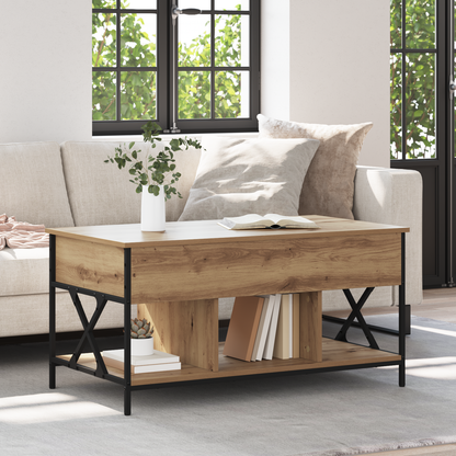 Coffee Table Artisan Oak 100 x 55 x 48.5 cm Engineered Wood