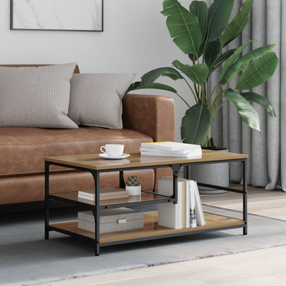 Coffee Table Artisan Oak 90 x 49 x 40 cm Engineered Wood