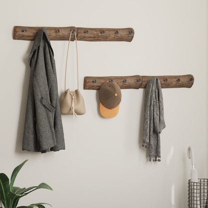 Hanger Brown 50 x 8 x 12 cm Solid Reclaim Wood