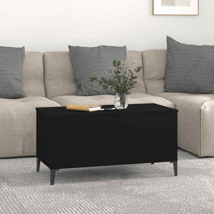 Coffee Table Black 90x44,5x45 cm Engineered Wood