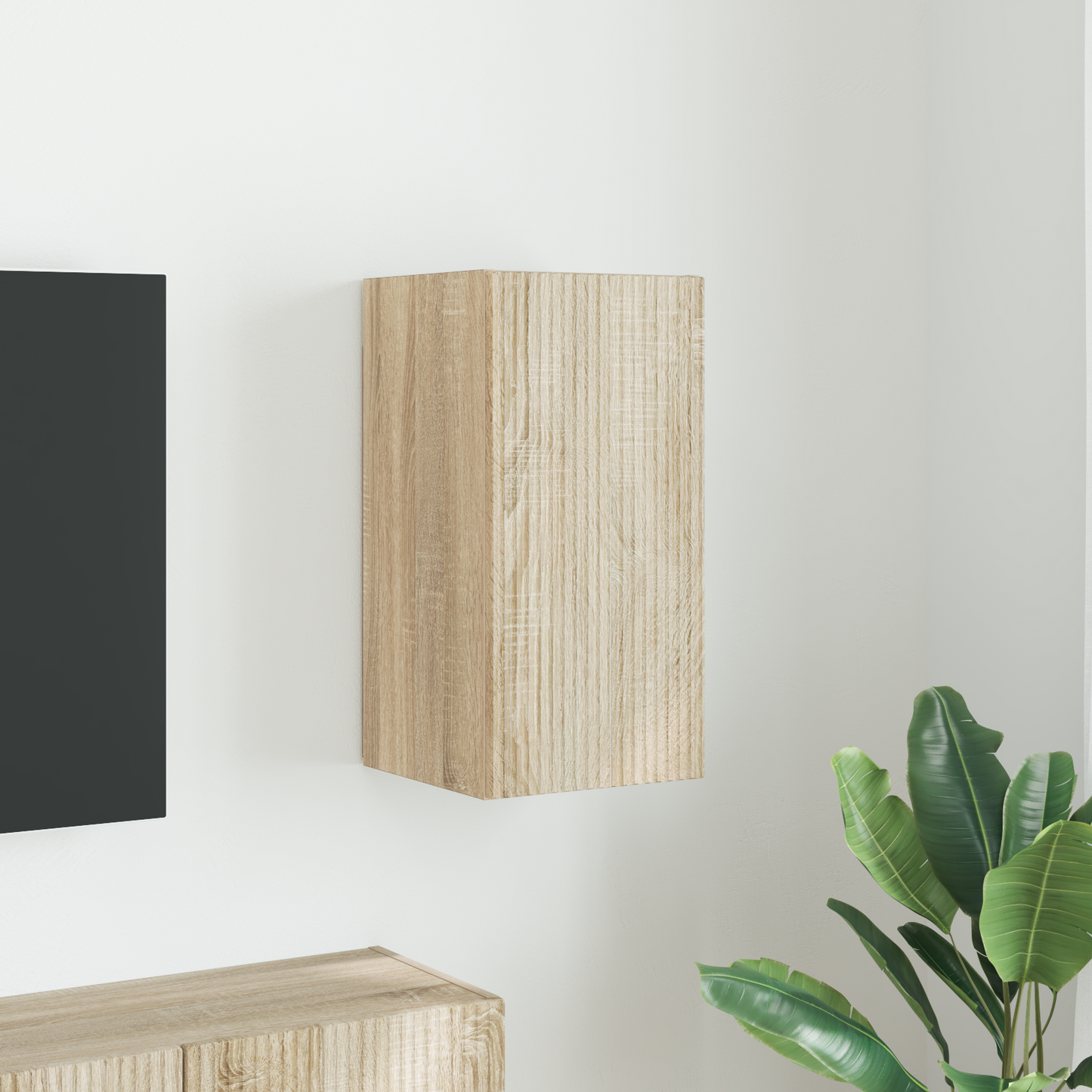 TV Wall Cabinet Sonoma 30 x 31 x 60 cm Engineered Wood