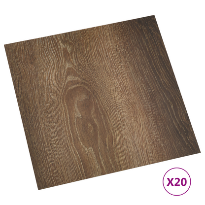 Self-adhesive Flooring Planks 30.5 x 30.5 cm 20 pcs PVC