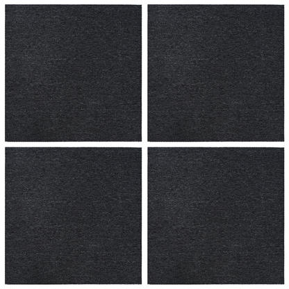 Carpet Tile Dark Grey 50 x 50 cm 4 pcs PP and Bitumen