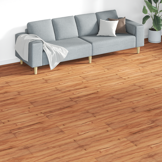 Flooring Planks 18 pcs Brown 5.26 m² PVC