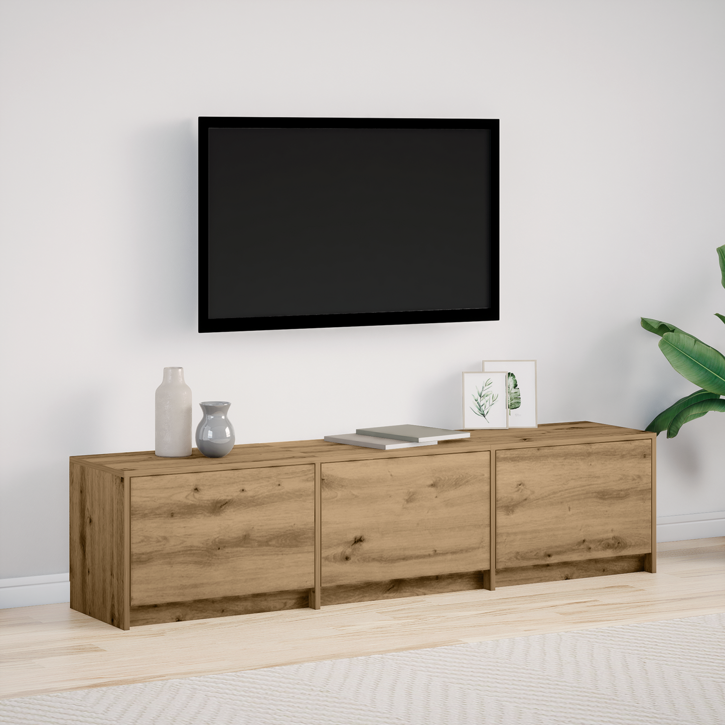 TV Cabinet Artisan Oak 165 x 34 x 40 cm Engineered Wood