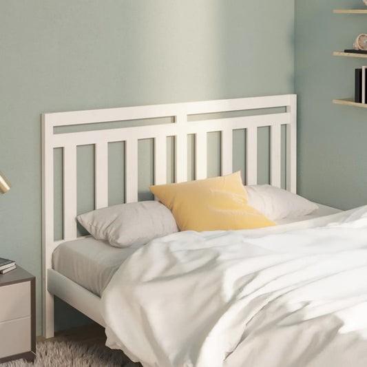 814100 vidaXL Bed Headboard White 156x4x100 cm Solid Wood Pine