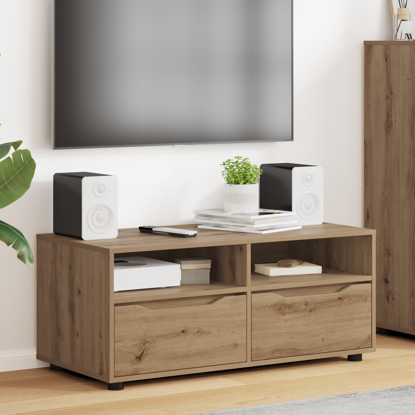 TV Cabinet Artisan Oak 100 x 48 x 43 cm Engineered Wood