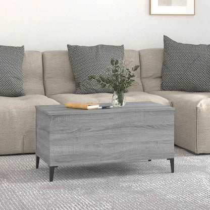 Coffee Table Grey Sonoma 90x44,5x45 cm Engineered Wood