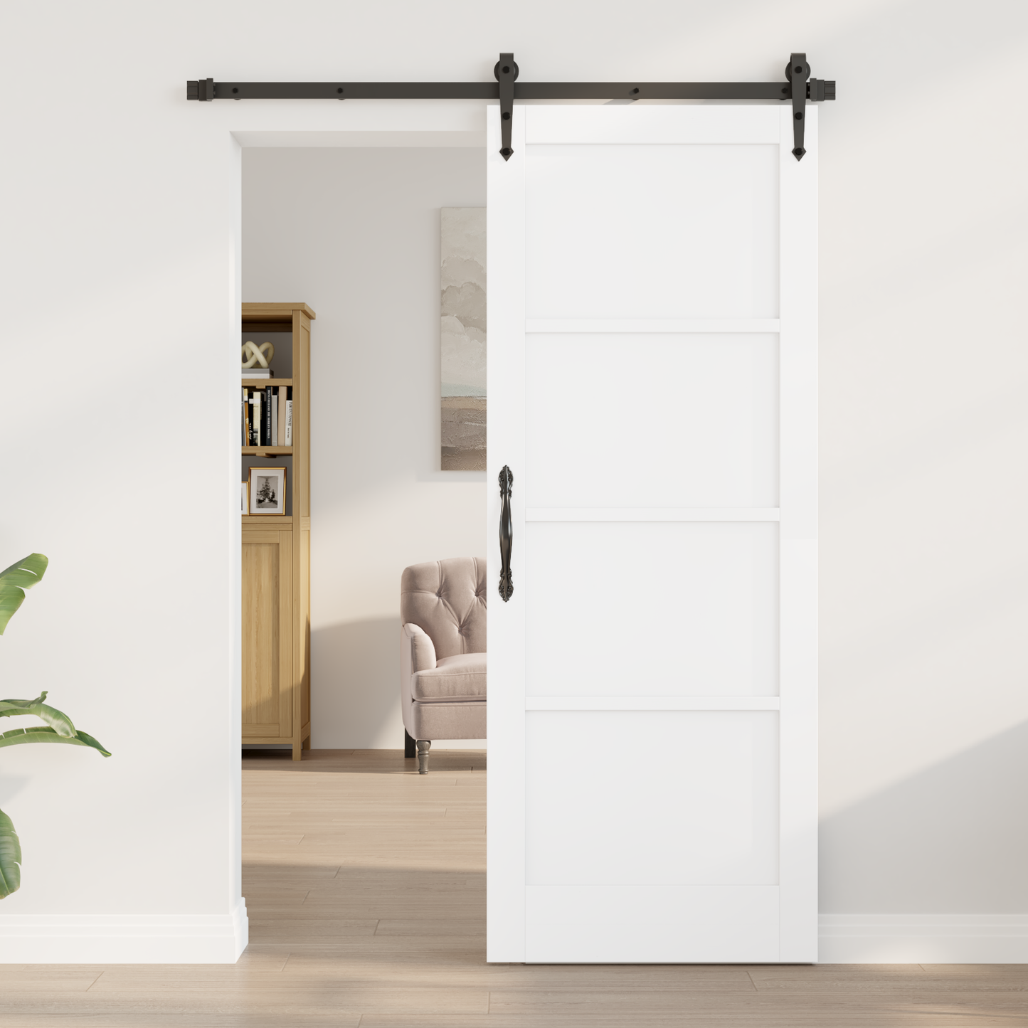 Interior Door White 78 x 202 cm Plywood