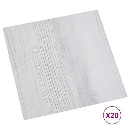 Self-adhesive Flooring Planks 30.5 x 30.5 cm 20 pcs PVC