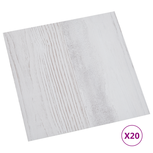 Self-adhesive Flooring Planks 30.5 x 30.5 cm 20 pcs PVC